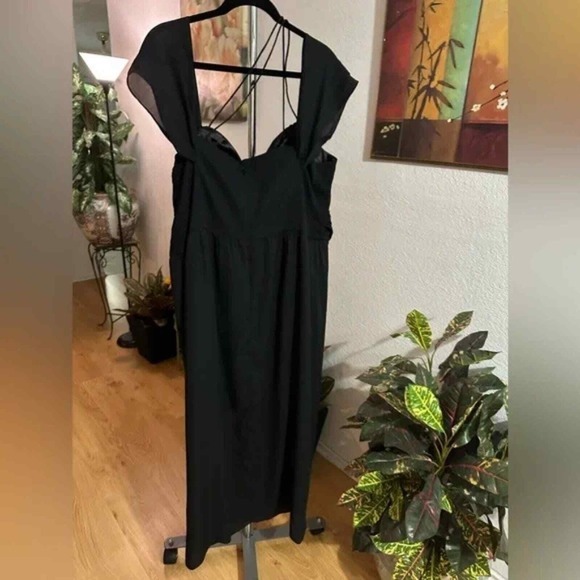City Chic Entwine black maxi formal party cocktail dress plus size small 20 New‎ - Picture 7 of 13